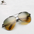 2015 Top quality Pilot sunglasses Men s night vision driving polarized sunglasses HD UV400 outdoor multifunction