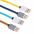High Quality 1M Leather Sync Data Charging Cable Cord Micro USB Charging Charger Cable for Android