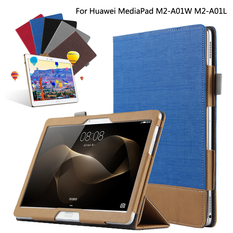       PU    Huawei MediaPad M2 10 M2-A01W M2-A01L 10.1 Tablet + Film + 