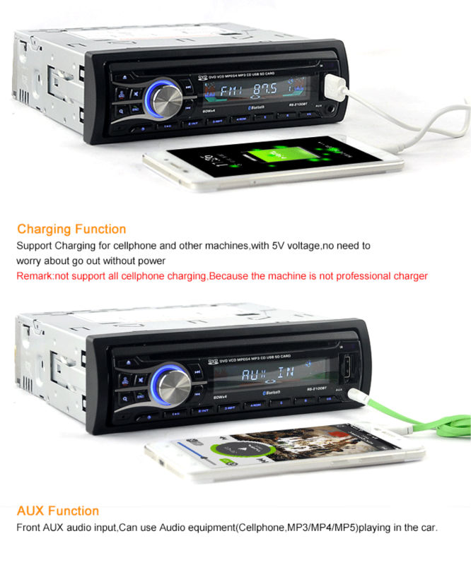 2016 New 12V Car CD DVD Player Stereo FM Radio MP3 Audio Player Support Bluetooth Phone with USB/SD MMC Port In-Dash 1 DIN 2100 2016 New 12V Car CD DVD Player Stereo FM Radio MP3 Audio Player Support Bluetooth Phone with USB/SD MMC Port In-Dash 1 DIN 2100