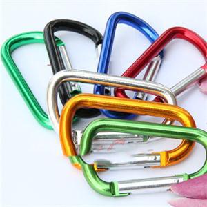 Image of 5pcs Outdoor Sports Multi Colors Aluminium Alloy Safety Buckle Keychain Climbing Button Carabiner Camping Hiking Hook