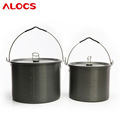 14 16Persons Camping Aluminum Pot Set Portable Picnic Pot Set 2 pcs