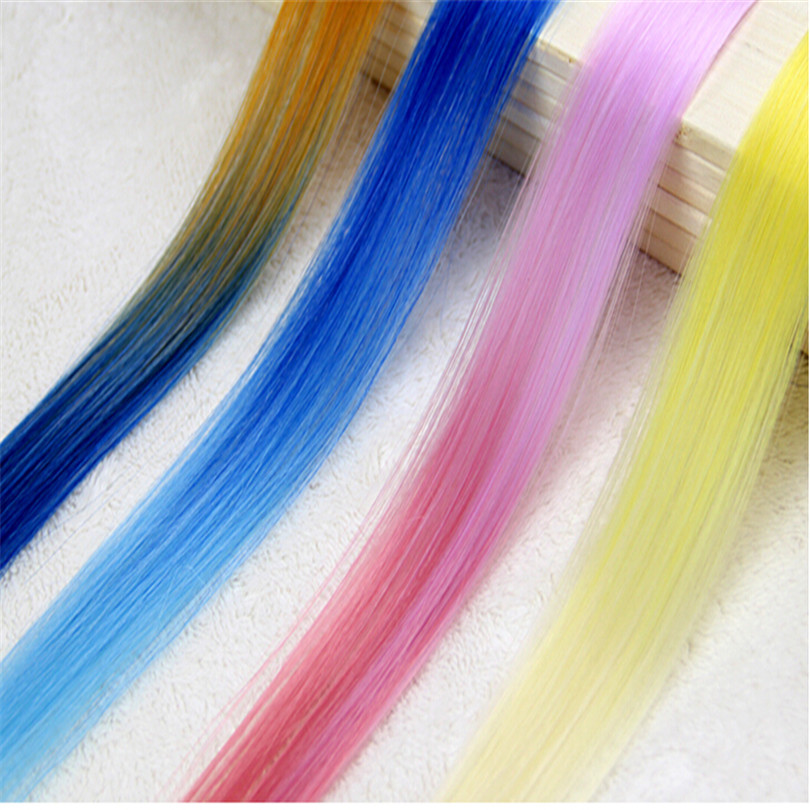 Image of 2016 new gradient color color/hair pieces/clip In Hair Extension/Straight Long Hair Extension free shiiping