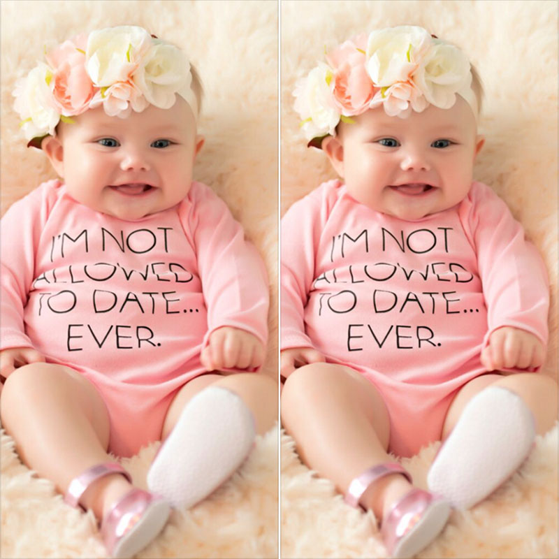 BABY GIRL BODYSUIT,BABYGROW,VEST PINK I/'m not allowed to date EVER