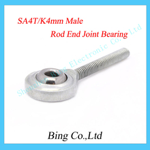 4pcs/lot 4mm Male SA4P/K Threaded Rod End Joint Bearing Metric Thread SA4T/K POSA4 NOS4 SA4P/K for 3D printer part Free shipping