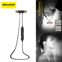 New Awei A921BL Super Bass Magnet Sports Wireless Earbuds Bluetooth Earphones Stereo Noise insulation Headset with Microphone