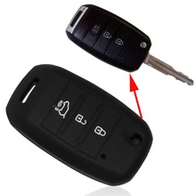 Car Silicone Flip Folding Key Case For KIA Rio Sportage 2015 Ceed Sorento Cerato K2 K3 K4 K5 key Set Jacket Cover Remote