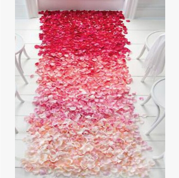 Silk Rose Flower Petals Leaves 100pcs Artificial Flowers Petals Wedding Table Decorations Event Party Supplies Confetti