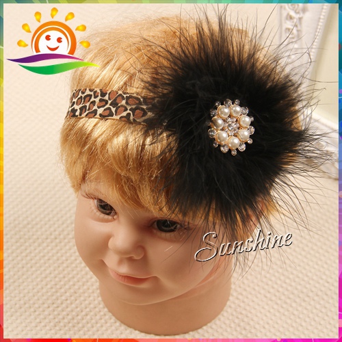 1 pcs baby headband peacock feather rhinestone princess leopard print for feather headband pearl 1 pcs baby headband peacock feather rhinestone princess leopard print for feather headband pearl