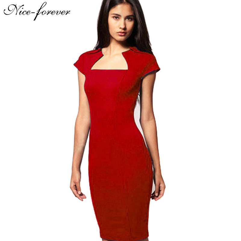 new solid vintage dresses women elegant square neck knee new solid vintage dresses women elegant square neck knee