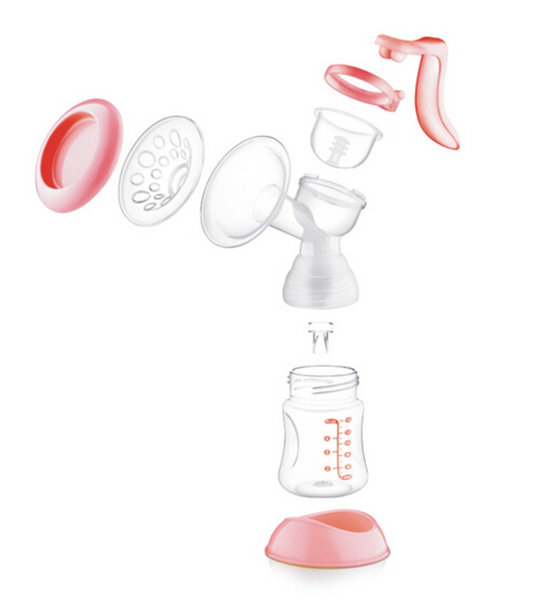 Three Block Adjust Speed Squeezing Breast Pump With Nipple Suck Breast Milk Maternity Seins Baby Bottle Safety Good Feeds Strong (8)
