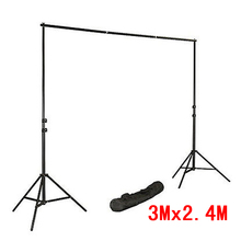High Quality 3M x2.4M Photo Studio Aluminum Photography Backgrounds Backdrop Support System Stands with Free Backdrop x 1