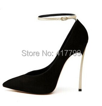 unique-heels-Ankle-Wrap-10-CM-high-heel-shoes-sheepskin-high-heels ...