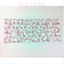 10PCS Flower Floral Pattern Silicone Laptop keyboard Skin Protector Cover film Guard for Apple Macbook Pro Air Retina 13 15 17