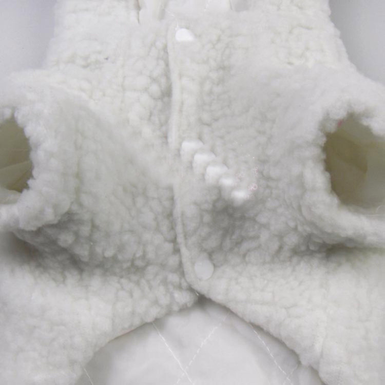 Fashion Pet Costume Samll Dog Clothes Coat White Sheep Puppy Hoodie Chihuahua Clothing In Winter Warm Apparel Size XS S M L XL 11611