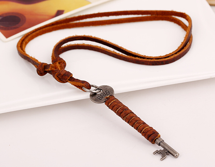 aliexpress beli pria keren kalung kulit panjang kunci desain liontin rantai tali kulit aliexpress beli pria keren kalung kulit panjang kunci desain liontin rantai tali kulit