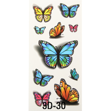 1x Inspire Colorful 3D Sticker On Body Art Chest Shoulder Stickers Glitter Temporary Tattoos Removal Fake
