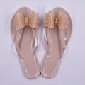 2017 casual fashion summer new toe bow flat with cool slippers women s beach shoes women