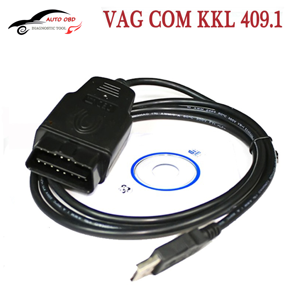 Image of 2016 VAG-COM 409.1 Fidi FT232 FT232RL Chip Vag Com 409.1 KKL OBD 2 USB VAG409.1 Cable Scanner Interface For Audi/VW/Skoda/Seat
