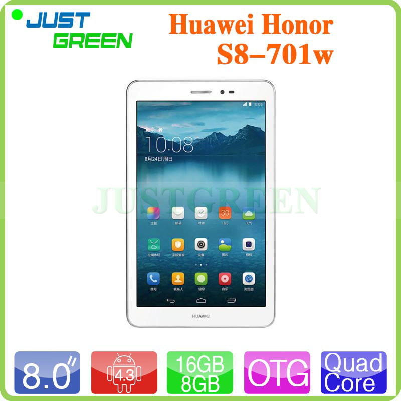 New HUAWEI Honor Tablet S8 701W 8 inch 1280X800 MSM8212 Quad Core 1GB RAM 8GB 16GB
