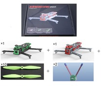 KING KONG 260 mini drone integrated frame with tail light 2 frames +10 propellers QAV250 cross racing quadcopter frame