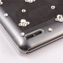 original Floral Rhinestone Case For lenovo p780 luxury Flower Mobile Phone Accessories diamond Crystal bling hard