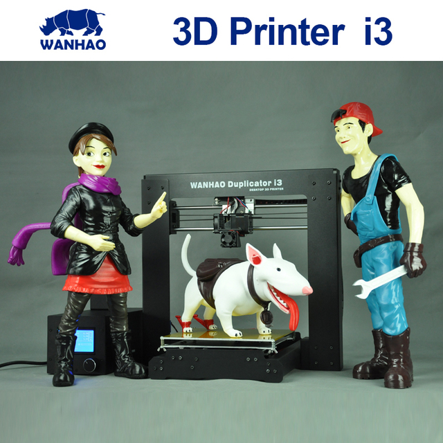 2015 Обновлен Качество Высокая Точность wanhao Prusa i3 V2 DIY 3d Принтер комплект с ЖК-ДИСПЛЕЕМ и бесплатными нитей