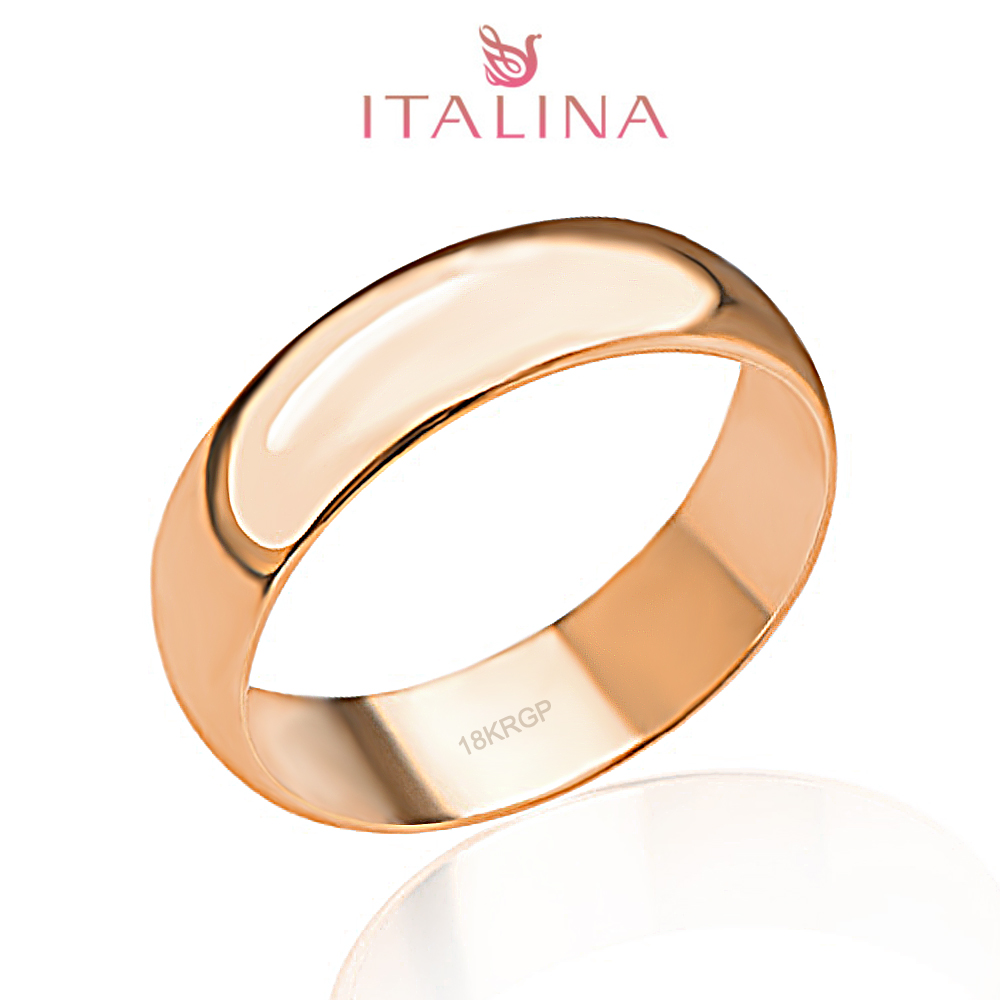 2015 New Italina brand 3 - 12.5 full size 18K rose Gold plated jewelry Children Anel Masculino Men &