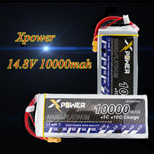 X power RC Drone Batteria 14.8V Lipo XT60 T EC5 Plug 10000mah 30C Max 35C Lithium Battery For DJI S800 Drones Helicopters Robot