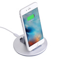 Multi function Wireless data transfer charger cradle Aluminum Alloy phone holder bracket for iPhone iPad iPad