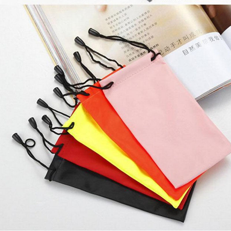 Multi Functional 5pcs lot Soft Cloth Cleaning Eyewear Sunglasses Bag Pouch Optical Glasses Case Container 