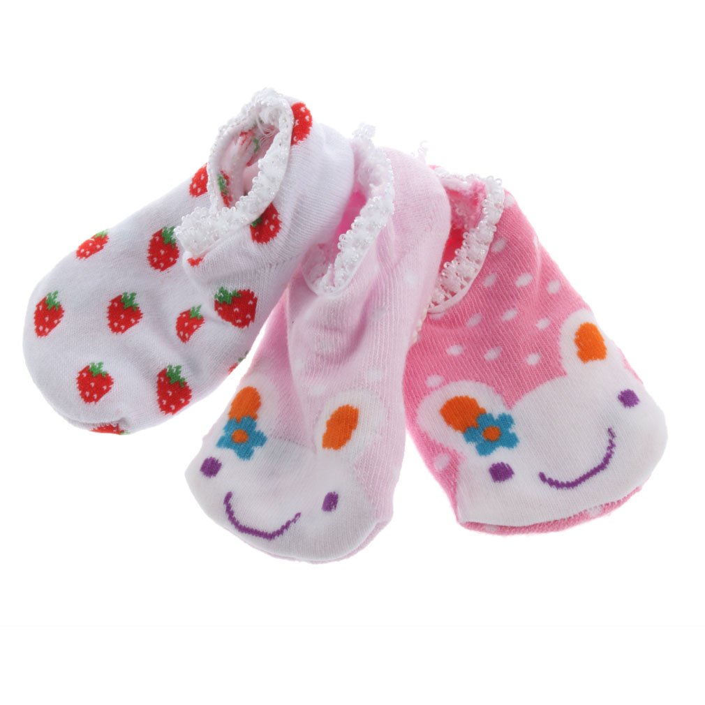 SCYL Cute random baby socks Cotton Blends Infant Toddler unisex Cartoon Pattern socking anti slip Ankle