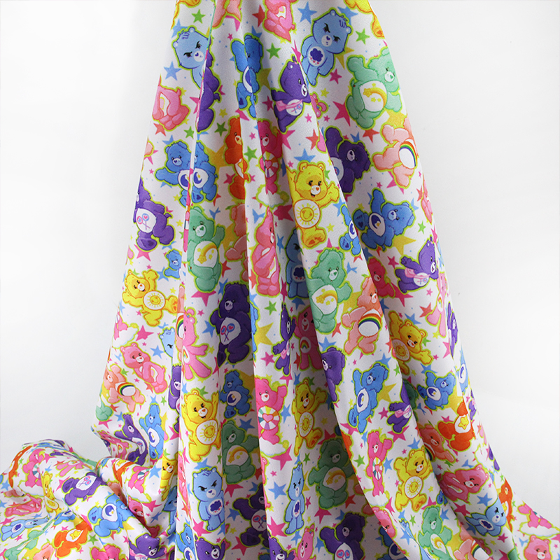 46253 50*145CM cartoon animals knit fabric for Tissue Kids Bedding textile for Sewing Tilda Doll, DIY handmade materials