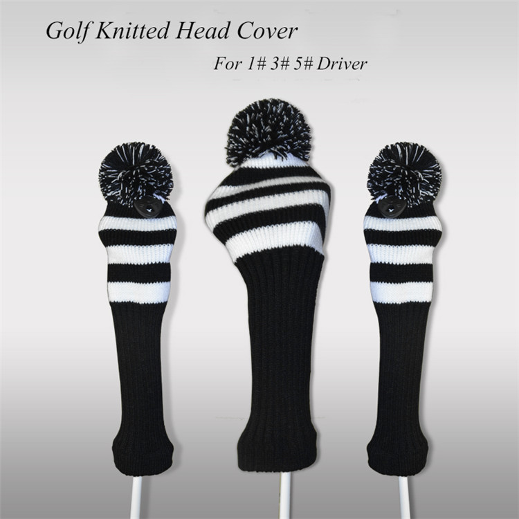 Aliexpress.com : Buy Black And White 3pcs/set Knitted Maya Pattern Headcover ...