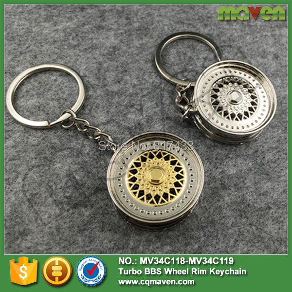 MV34C118 C119 Tuning BBS Wheel Rim Keychain Key Ring Key Chain Keyfob2