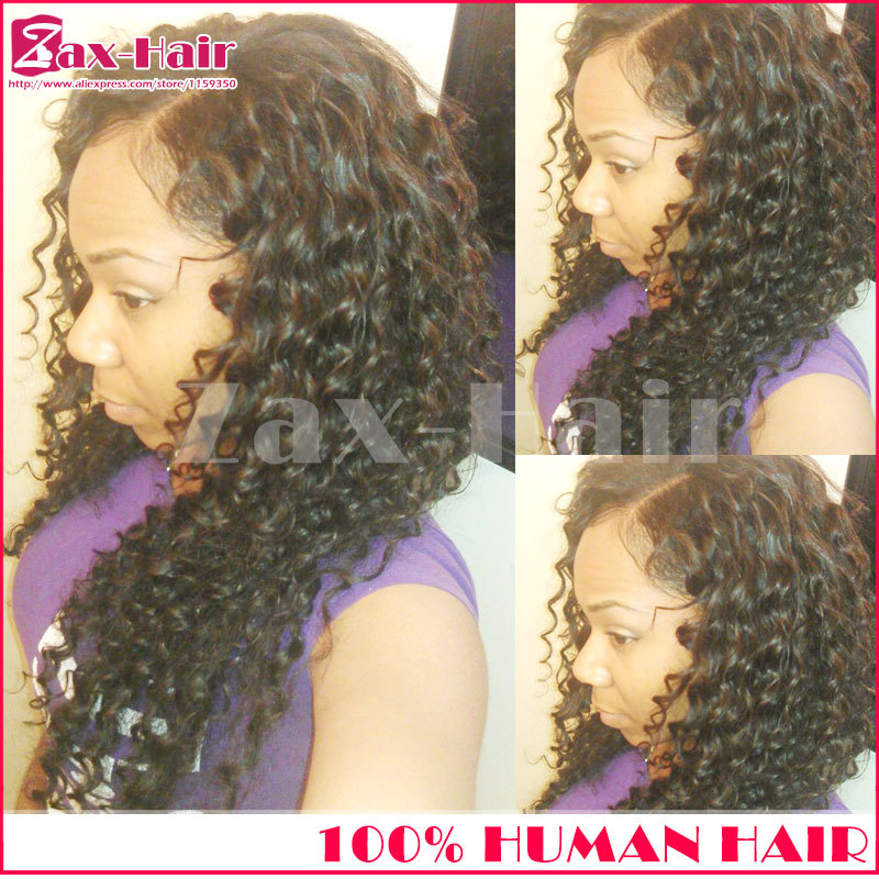 Hot Selling! u part curly human hair wigs top quality for black women is_customized virgin unprocessed brazilian hair u part wig