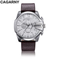 2016 mens watches top brand luxury CAGARNY Men Fashion Brand Casual Sport Watch men s Leather