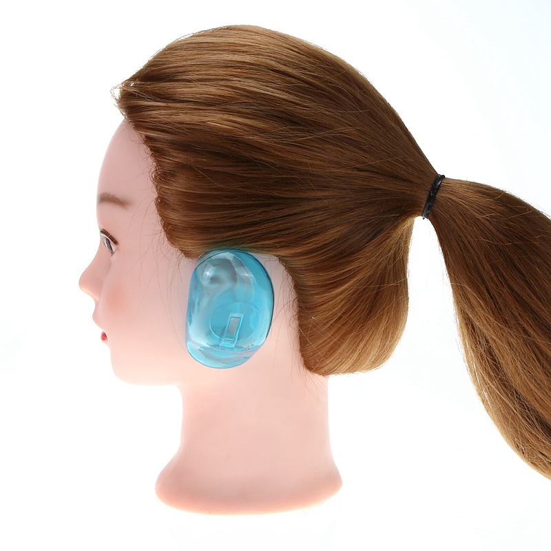 Pro Salon Clear Silicone Ear Cover Ear Protection Hair Dye Shield
