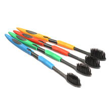 Cheapest  4PCS Bamboo Charcoal Nano Toothbrush Double Ultra Soft Toothbrush for Oral Care E5M1