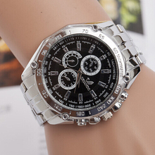 Relogios masculinos 2015 hombres reloj de moda reloj de cuarzo reloj Casual de negocios acero lleno Men Watch envío gratuito