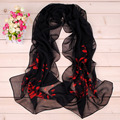Summer Bohemian chiffon printed scarf Beach hijab floral silk chiffon scarfs spring foulard scarf cachecol bandana