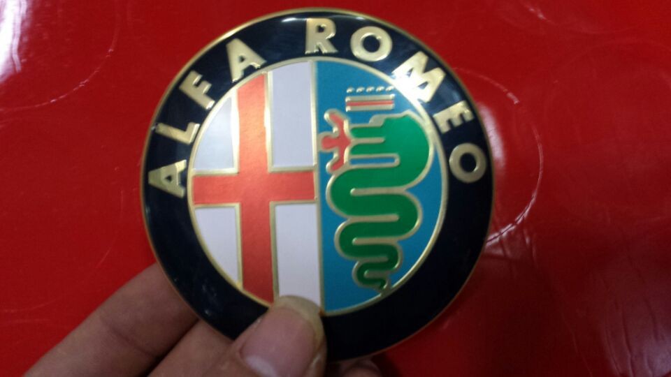10pcs 7 4cm Alfa Romeo Car Logo Front Rear Emblem Badge