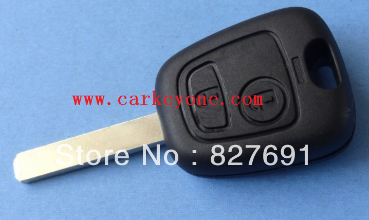 Guaranteed 100 replace 2 button remote key shell case for Peugeot 107 207 206 307 key