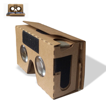 top quality Google Cardboard 2.0 VR glasses oculus rift Virtual reality smart 3D glasses+headbelt +Conductive button Free shippi