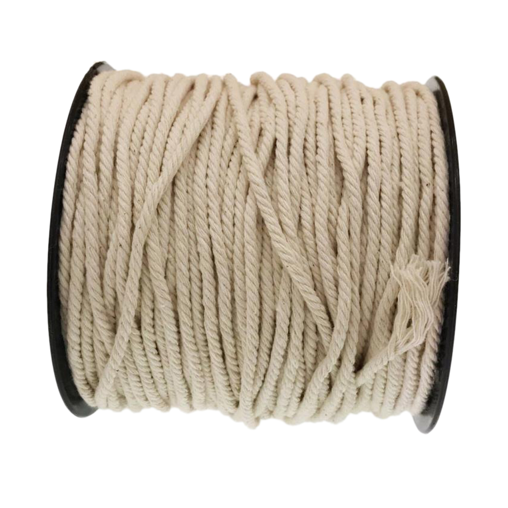 Cotton Rope Sash Cord Twine Natural Braided Cord 3sizes Cotton Craft Rope String