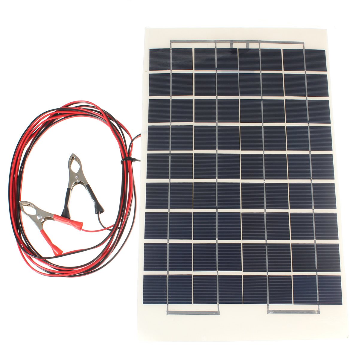 12V 10W PolyCrystalline Transparent Epoxy Resin Cells Solar Panel DIY Module Set with Block Diode+2 Alligator Clips+4m Cable Pro 12V 10W PolyCrystalline Transparent Epoxy Resin Cells Solar Panel DIY Module Set with Block Diode+2 Alligator Clips+4m Cable Pro