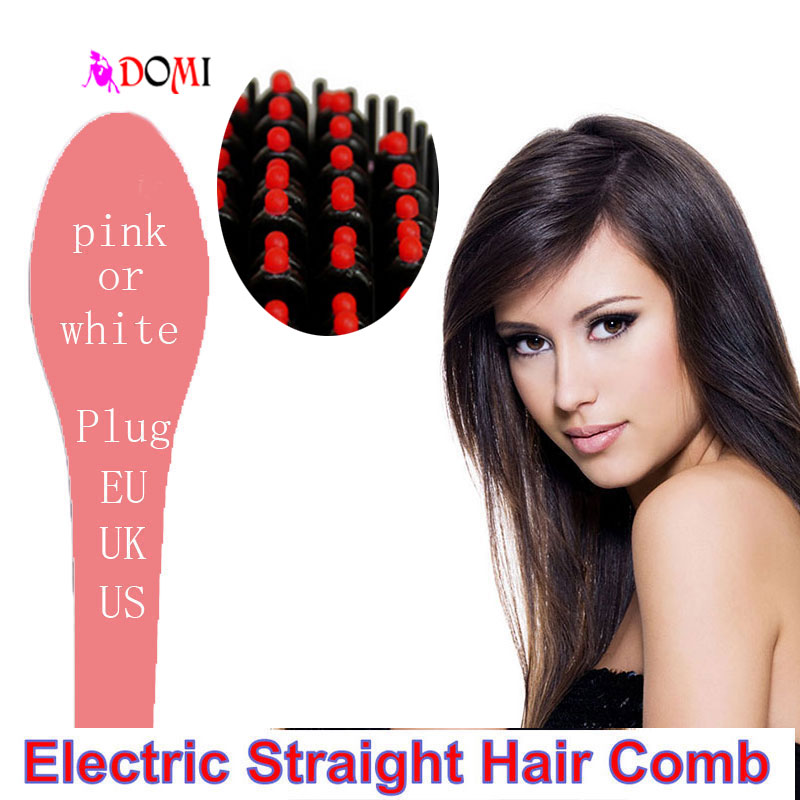 Image of 2016 Brand New Electric Brush Hair Straightener lcd Straight Hair Comb Styling Tool Home Straightening Hair Comb Brush Iron