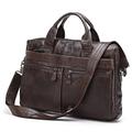 Promotion High Quality 100 Guaranteed Real Genuine Leather Men Messenger Bags Portfolios Briefcase Laptop Bag VP