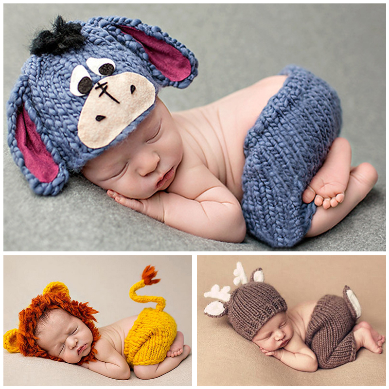 2016 Newborn baby photography props infant knit cr...
