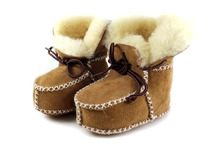 New Hot Surfer Baby Sheepskin Shearling Booties Suedel Wool Boots Infant Toddler Shoes free shipping baby